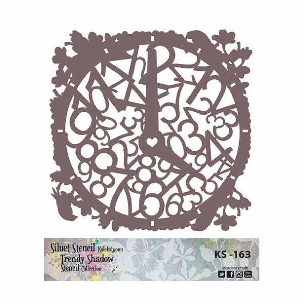 Cadence Siluet (Kenarsız) Stencil KS-163 ürün görseli 1