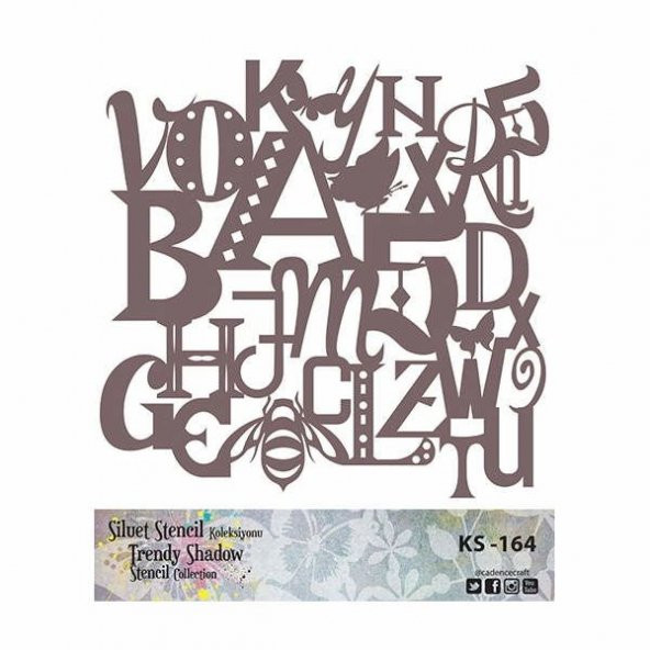 Cadence Siluet (Kenarsız) Stencil KS-164 ürün görseli 1