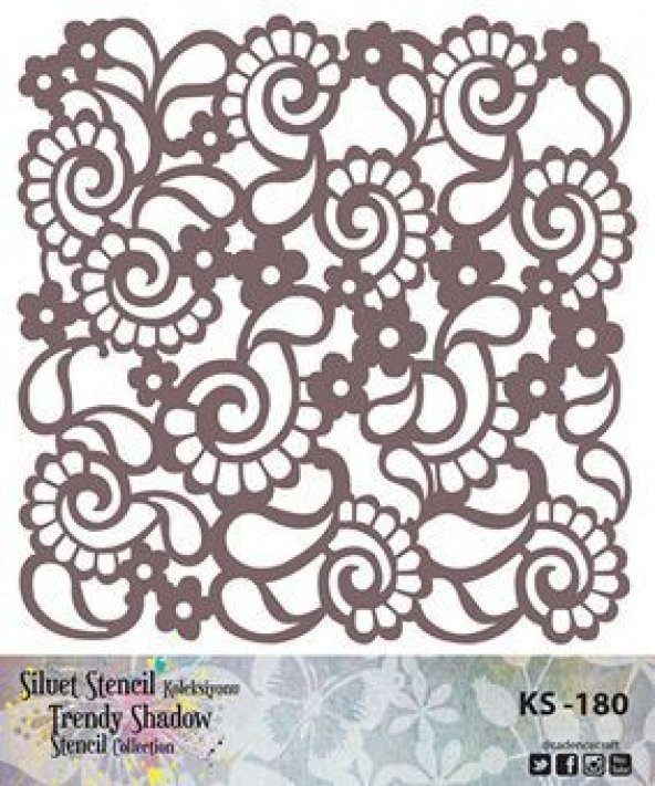 Cadence Siluet (Kenarsız) Stencil KS-180 ürün görseli 1