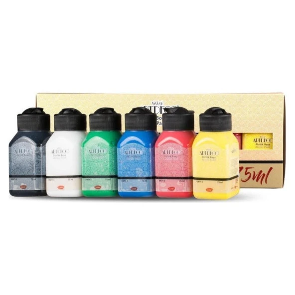 Artdeco Akrilik Boya 6x75ml Set - Canlı Renkler ürün görseli 1