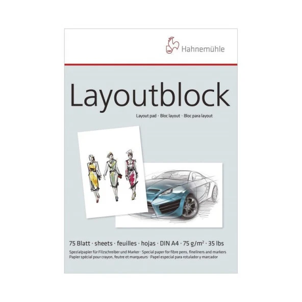 Hahnemühle Layout Blok Marker Defteri A4 75 gr. 75 yp. ürün görseli 1