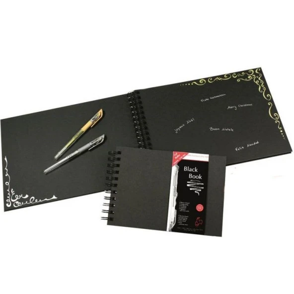 Hahnemühle Black Book (Eskiz, Pastel, Scrapbook) 250 gr. 30 yp. A5 ürün görseli 1