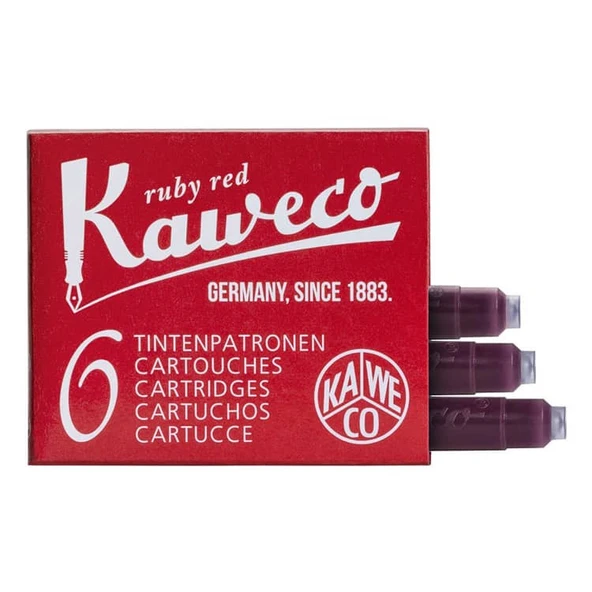 Kaweco Kartuş Mürekkep 6lı Kutu KIRMIZI 10000008 ürün görseli 1