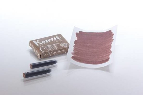 Kaweco Kartuş Mürekkep 6lı Kutu KAHVERENGİ 10000259 ürün görseli 1