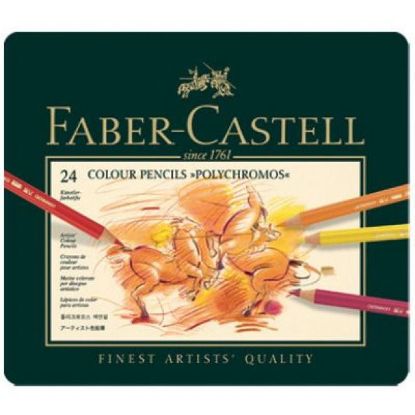 Faber Castell Polychromos Kuru Boya 24 Renk ürün görseli 1