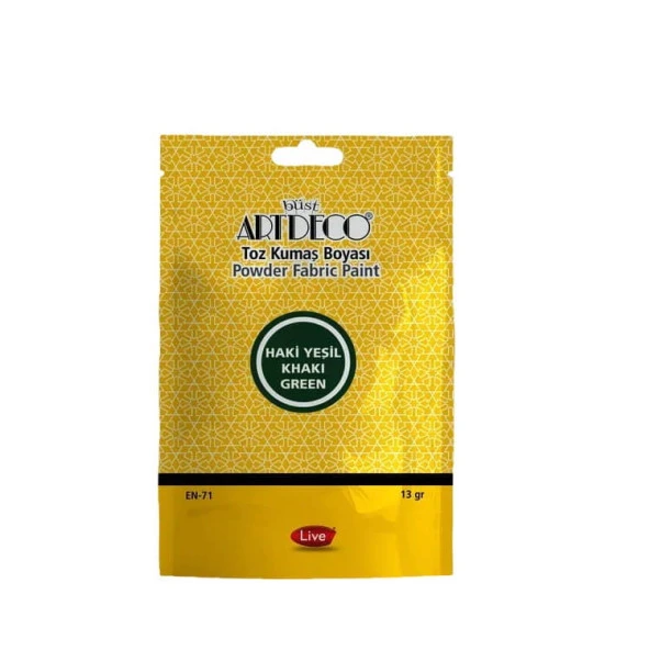 Artdeco Toz Kumaş Boyası 13 gr Haki Yeşil 1131 ürün görseli 1