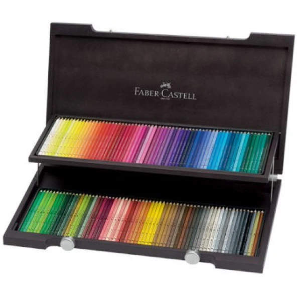 Faber Castell Polychromos Kuru Boya 120 Renk Ahşap Kutu ürün görseli 1