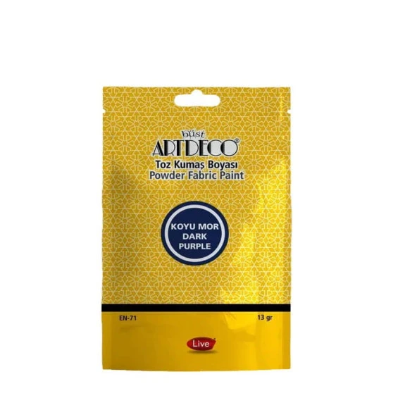Artdeco Toz Kumaş Boyası 13 gr Koyu Mor 1121 ürün görseli 1