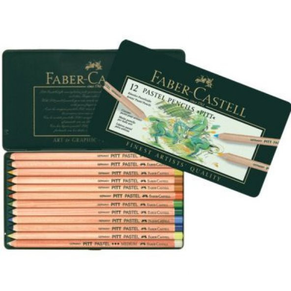 Faber Castell Pitt Pastel Boya Kalemi 12 Renk ürün görseli 1