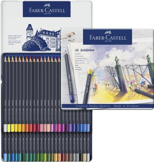 Faber Castell Goldfaber Kuru Boya Kalemi 48 Renk ürün görseli 1