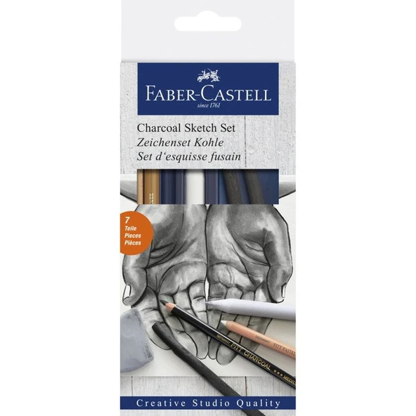 Faber Castell Charcoal Sketch Set Kömür Eskiz Seti ürün görseli 1
