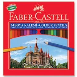 Faber Castell Kuru Boya 24 Renk ürün görseli 1