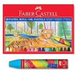 Faber Castell Pastel Boya 18 Renk Karton Kutu ürün görseli 1