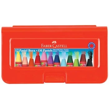 Faber Castell Plastik Kutulu Pastel Boya 12 Renk ürün görseli 1