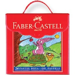 Faber Castell Plastik Çantalı Tutuculu Pastel Boya 24 Renk ürün görseli 1