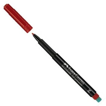 Faber Castell Multimark 1525 Permanent Asetat Kalemi 1.0 mm (M) KIRMIZI ürün görseli 1