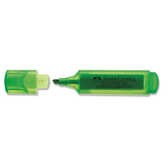 Faber Castell Textliner 1546 Fosforlu Kalem Yeşil ürün görseli 1