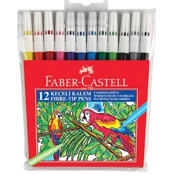 Faber Castell Keçeli Kalem 12 Renk ürün görseli 1