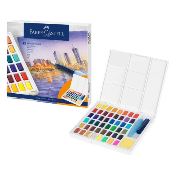 Faber Castell Creative Studio Tablet Sulu Boya 48 Renk ürün görseli 1