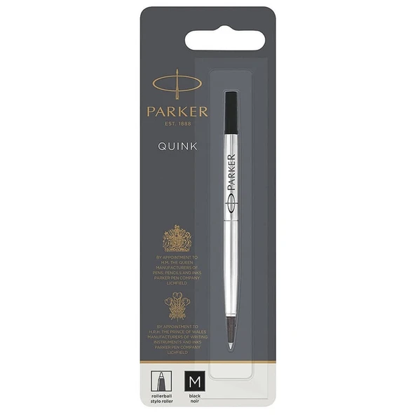 Parker Roller Kalem Refill M uç Siyah ürün görseli 1
