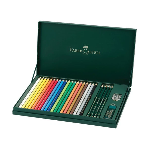 Faber Castell Polychromos Kuru Boya ve Castell 9000 Hediye Seti ürün görseli 1
