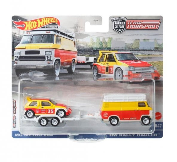 Hot Wheels Premium HCR29 Team Transport MG Metro 6R4 / HW Rally Hauler (#47) ürün görseli 1