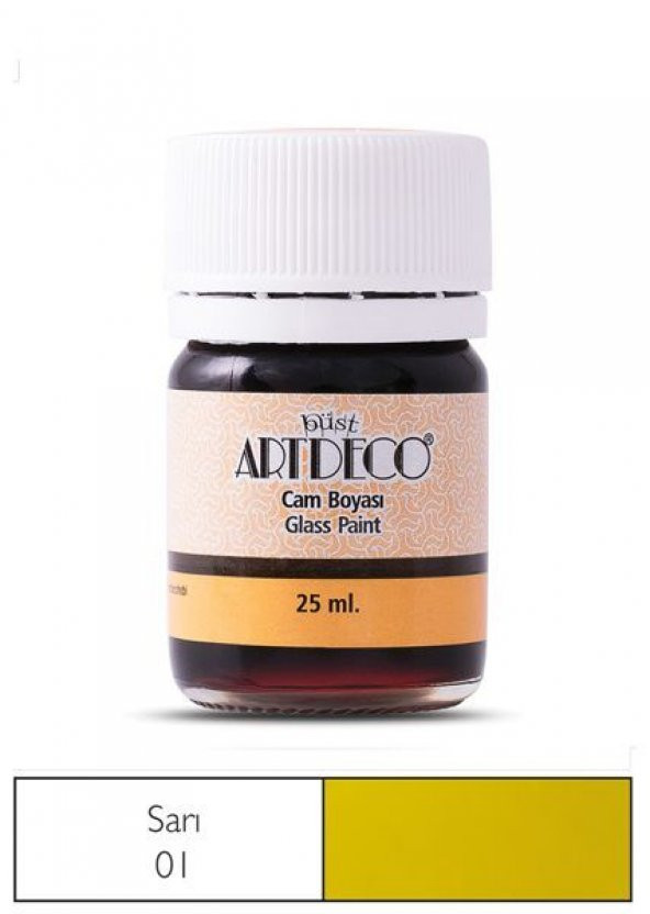 Artdeco Cam Vitray Boyası 25 ml. 01 SARI ürün görseli 1
