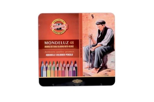 Koh-i Noor Mondeluz Aquarell Boya Kalemi 48 Renk Metal Kutu ürün görseli 1