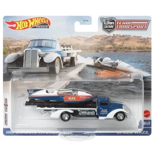 Hot Wheels Premium HCR31 Team Transport HW Classic Hydroplane / Speed Waze (#49) ürün görseli 1