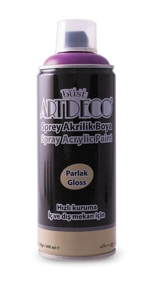 Artdeco Akrilik Sprey Boya 400 ml. KIZIL MOR ürün görseli 1