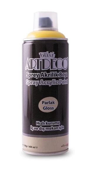 Artdeco Akrilik Sprey Boya 400 ml. AÇIK SARI ürün görseli 1