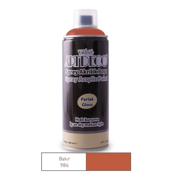 Artdeco Akrilik Sprey Boya 400 ml. METALİK BAKIR ürün görseli 1
