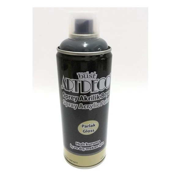 Artdeco Akrilik Sprey Boya 400 ml. KOYU GRİ ürün görseli 1