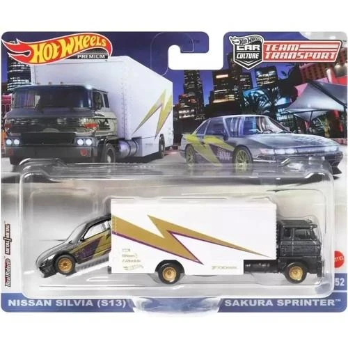 Hot Wheels Premium HKF41 Team Transport Nissan Silvia (S13) / Sakura Sprinter (#52) ürün görseli 1