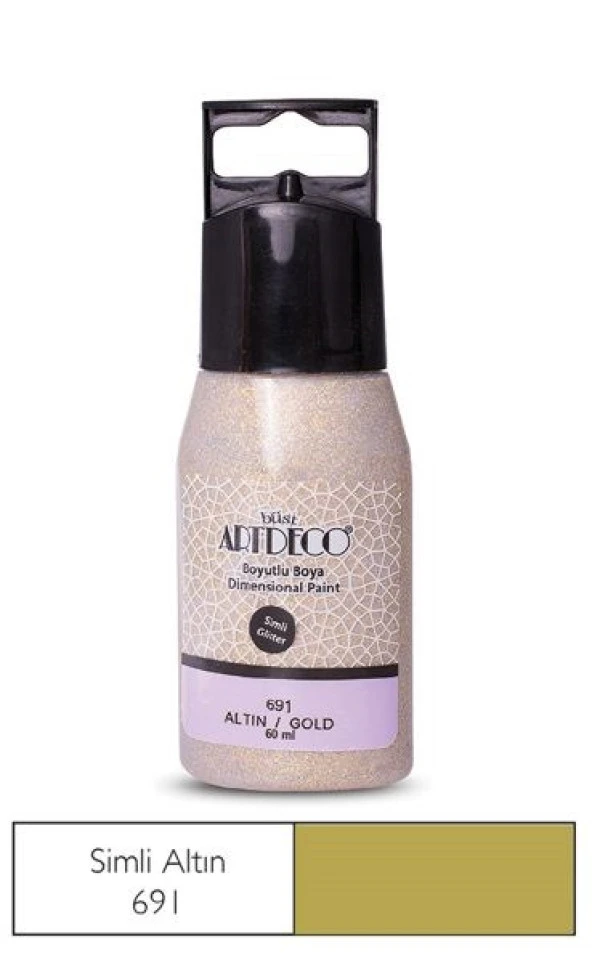 Artdeco Simli Boyutlu Boya 691 Altın ürün görseli 1
