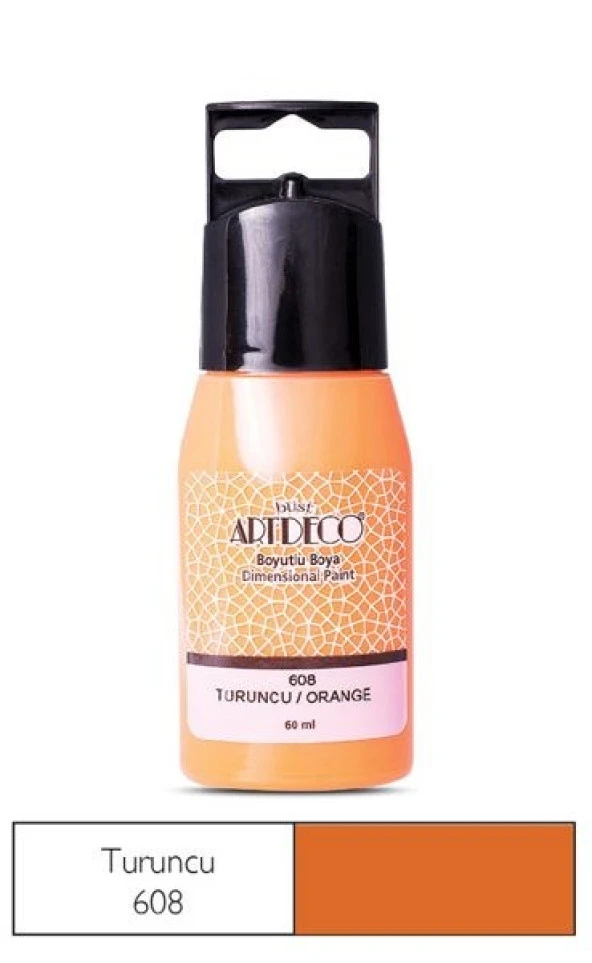 Artdeco Boyutlu Boya 60 ml. 608 TURUNCU ürün görseli 1