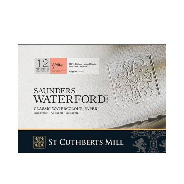 Saunders Waterford Suluboya Blok Hot Pres 300 gr 360x260mm 20 yp ürün görseli 1
