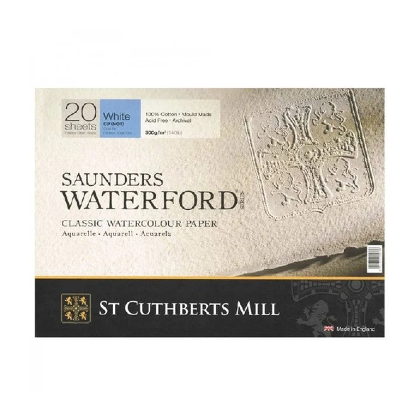 Saunders Waterford Suluboya Blok Cold Pres 300 gr 410x310mm 20 yp ürün görseli 1