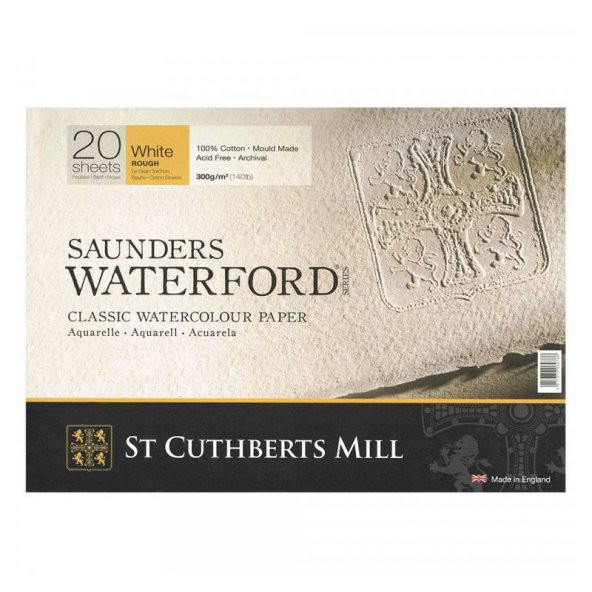 Saunders Waterford Suluboya Blok Rough 300 gr 360x260mm 20 yp ürün görseli 1