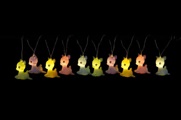 Dhink Deer String Ledli Zincir Gece Lambası - Resim 3