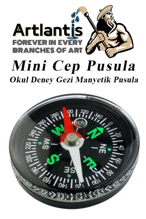 Mini Pusula 1 Adet Küçük Pusula Okul Deney Gezi Cep Pusulası Manyetik Pusula 7x30 mm Plastik Öğrenci ürün görseli 1
