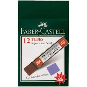 Faber Castell Super Fine Min Mekanik Kurşun Kalem Ucu 0.5 mm 2B 12li Kutu ürün görseli 1