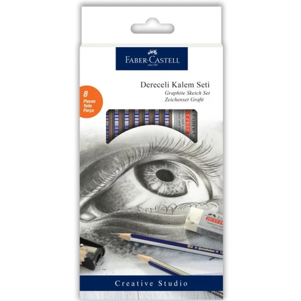Faber Castell Dereceli Kalem Seti 8 Parça ürün görseli 1
