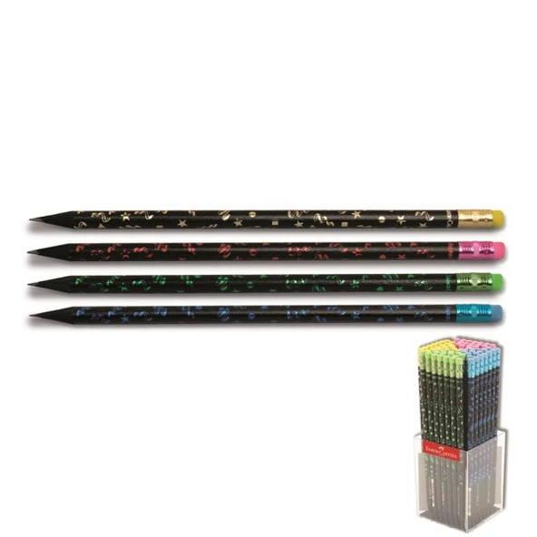 Faber Castell Party Silgili Kurşun Kalem 72li Kap ürün görseli 1