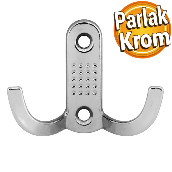 Noktalı Portmanto Vestiyer Duvar Dolap Elbise Askısı Krom Metal Mobilya Kapı Askılığı Aparatı ürün görseli 1