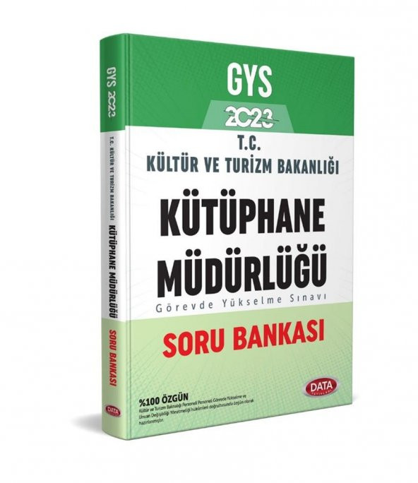 2023 GYS Kültür ve Turizm Bakanlığı Kütüphane Müdürlüğü Soru Bankası Data Yayınları ürün görseli 1