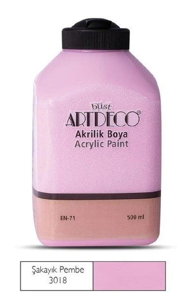 Artdeco Akrilik Boya 500 ml. 3018 ŞAKAYIK PEMBE ürün görseli 1