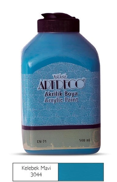 Artdeco Akrilik Boya 500 ml. 3044 KELEBEK MAVİ ürün görseli 1