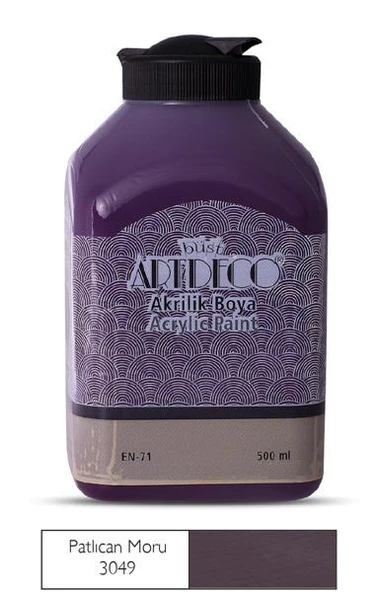 Artdeco Akrilik Boya 500 ml. 3049 PATLICAN MORU ürün görseli 1