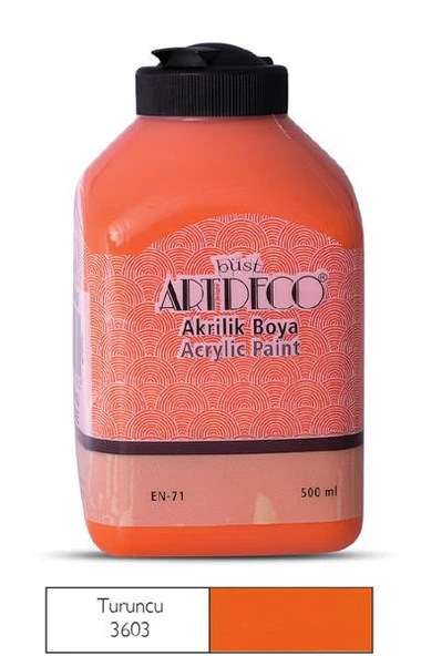 Artdeco Akrilik Boya 500 ml. 3603 TURUNCU ürün görseli 1